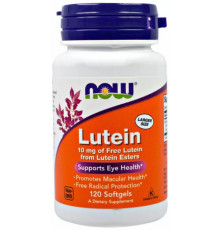 Лютеїн для зору  Now Foods Lutein 10 мг 120 капсул
