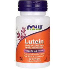 Лютеїн для зору Now Foods Lutein 10 мг 60 капс
