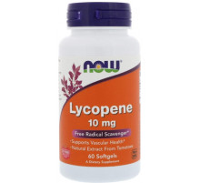 Лікопін Now Foods Lycopene 10 мг 60 гел капс