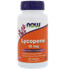 Лікопін Now Foods Lycopene 10 мг 60 гел капс