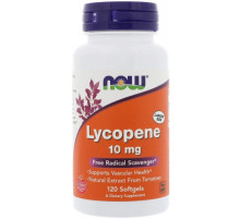 Лікопін Now Foods Lycopene 10 мг 120 гел капс