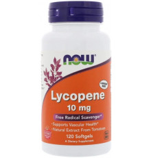 Лікопін Now Foods Lycopene 10 мг 120 гел капс