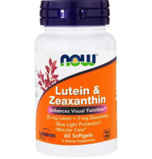 Лютеїн і зеаксантин Now Foods  Lutein & Zeaxanthin 60 гел капс