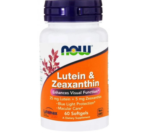Лютеїн і зеаксантин Now Foods  Lutein & Zeaxanthin 60 гел капс