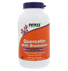 Кверцетин і бромелайн Now Foods Quercetin Bromelain 240 вег капсул
