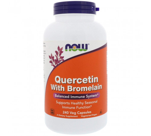 Кверцетин і бромелайн Now Foods Quercetin Bromelain 240 вег капсул