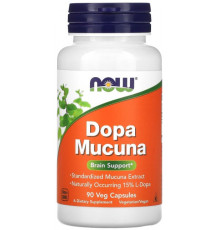 Мукуна жгучая Now Foods Dopa Mucuna 90 вегетарианских капсул