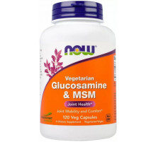 Глюкозамін та MSM Now Foods Glucosamine & MSM 120 вег капсул
