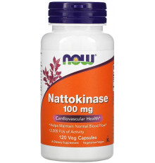 Наттокіназа для підтримки серцево-судинної системи Now Foods Nattokinase 100 мг 120 вег капс