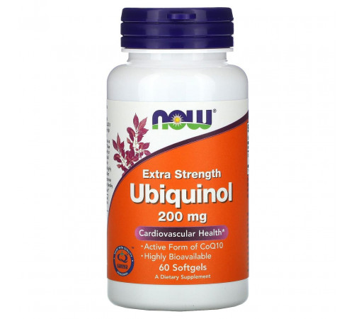 Убіхінол Now Foods Ubiquinol 60 гел капс