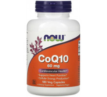 Коэнзим Q10 Now Foods CoQ10 60 мг 180 вегетарианских капсул