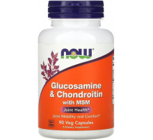 Глюкозамин и хондроитин с MСM Now Foods Glucosamine & Chondroitin with MSM 90 капс