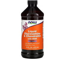 Глюкозамін та хондроїтин з МСМ Now Foods Glucosamine & Chondroitin with MSM 473 мл
