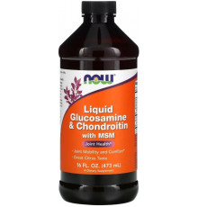 Глюкозамін та хондроїтин з МСМ Now Foods Glucosamine & Chondroitin with MSM 473 мл