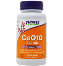 Коензим Q10 Now Foods CoQ10 400 мг 30 гел капс