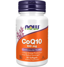 Коензим Q10 кофермент Now Foods CoQ10 100 мг 50 гел капс