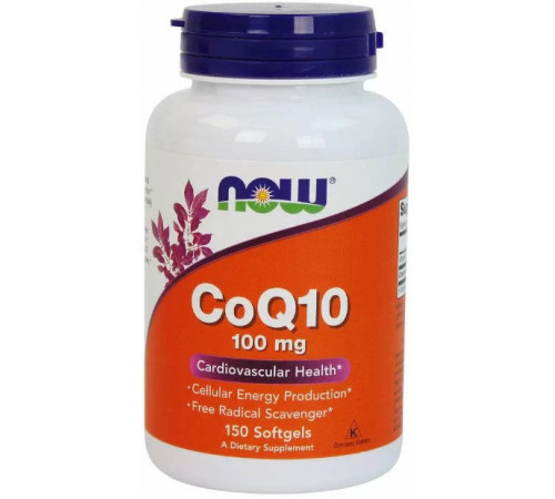 Коензим Q10 Now Foods CoQ10 100 мг 150 гелевих капсул