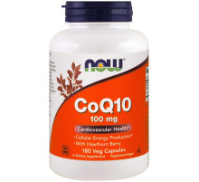 Коензим Q10 Now Foods CoQ10 100 мг 180 вегетаріанських капсул