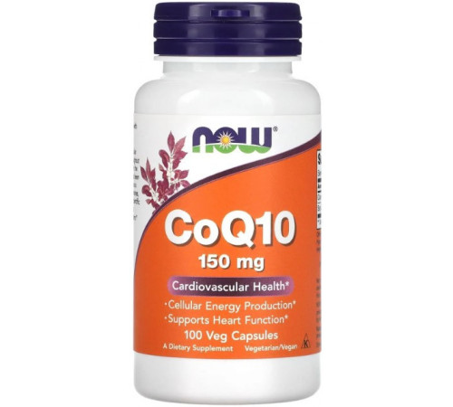 Коензим Q10 Now Foods CoQ10 150 мг 100 вегетаріанських капсул