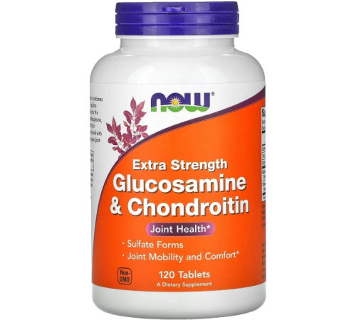 Глюкозамін та хондроїтин Now Foods Glucosamine & Chondroitin 120 таб