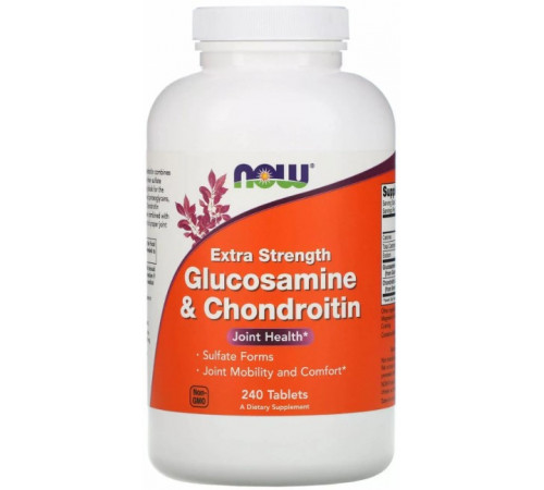 Глюкозамін та хондроїтин Now Foods Glucosamine & Chondroitin 240 таблеток