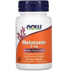Мелатонін Now Foods Melatonin 3 мг 60 вегетаріанських капсул