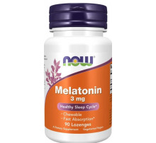 Мелатонин улучшение сна Now Foods Melatonin 3 мг 90 лед