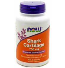 Акулячий хрящ Now Foods Shark Cartilage 750 мг 100 капсул