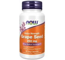 Екстракт виноградних кісточок Now Foods Grape Seed 250 мг 90 рослинних капсул
