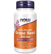 Екстракт виноградних кісточок Now Foods Grape Seed 250 мг 90 рослинних капсул