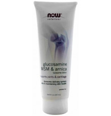 Ліпосомний лосьйон Now Foods Glucosamine MSM & Arnica 237 мл