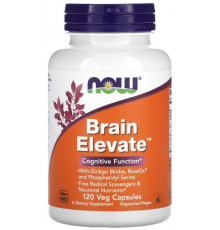 Вітаміни для пам'яті Now Foods Brain Elevate 120 вегетаріанських капсул