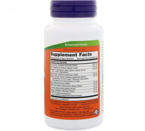 При менопаузі Now Foods Menopause 90 вег капс