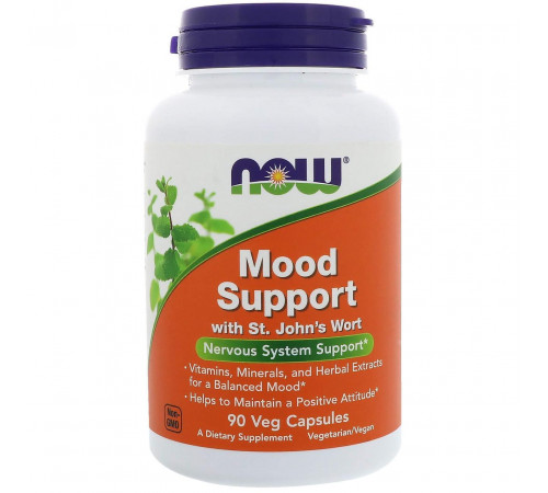 Підтримка настрою із звіробоєм Now Foods Mood Support 90 вег капс
