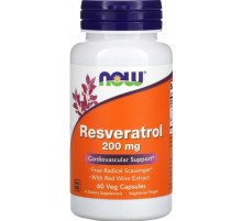 Ресвератрол Now Foods Resveratrol 60 вег капс