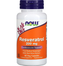 Ресвератрол Now Foods Resveratrol 60 вег капс