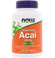 Екстракт ягід асаї Now Foods Acai 500 мг 100 вег капс