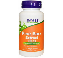 Екстракт соснової кори пікногенол Now Foods Pine Bark 240 мг 90 вег капсул