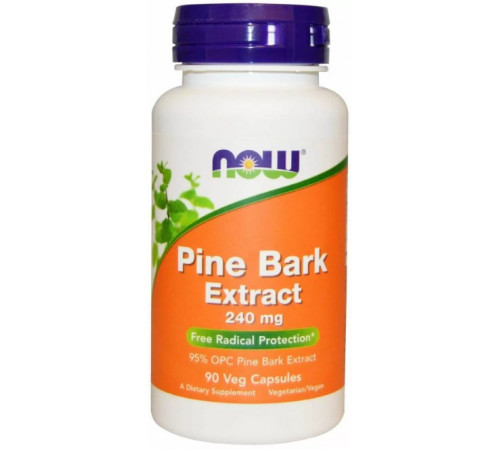 Екстракт соснової кори пікногенол Now Foods Pine Bark 240 мг 90 вег капсул