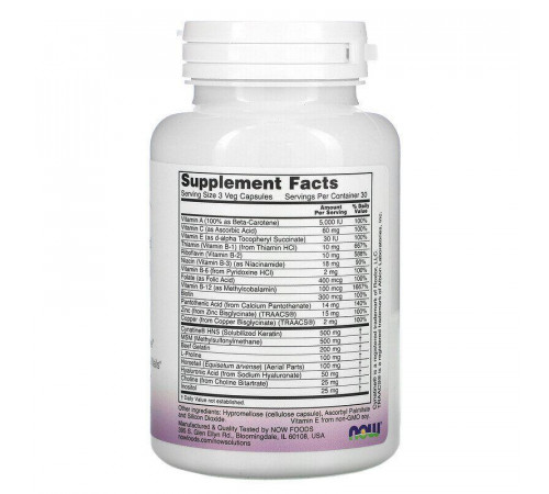 Вітаміни для волосся, нігтів та шкіри  Now Foods  Hair, Skin & Nails 90 капс
