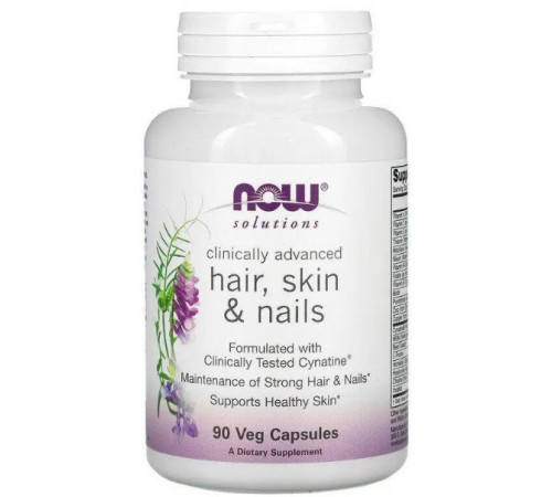 Вітаміни для волосся, нігтів та шкіри  Now Foods  Hair, Skin & Nails 90 капс