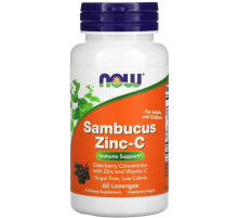 Бузина с цинком и витамином С Now Foods Sambucus Zinc-C 60 лед