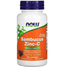 Бузина з цинком і вітаміном С Now Foods Sambucus Zinc-C 60 льод
