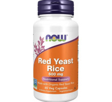 Червоний дріжджовий рис Now Foods Red Yeast Rice 600 мг 60 капс