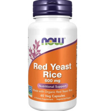 Червоний дріжджовий рис Now Foods Red Yeast Rice 600 мг 60 капс
