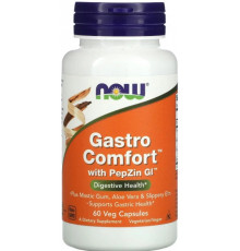 Підтримка здоров'я шлункаNow Foods Gastro Comfort с PepZin GI 60 вег кас