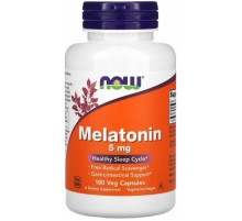 Мелатонін Now Foods Melatonin 5 мг 180 вегетаріанських капсул