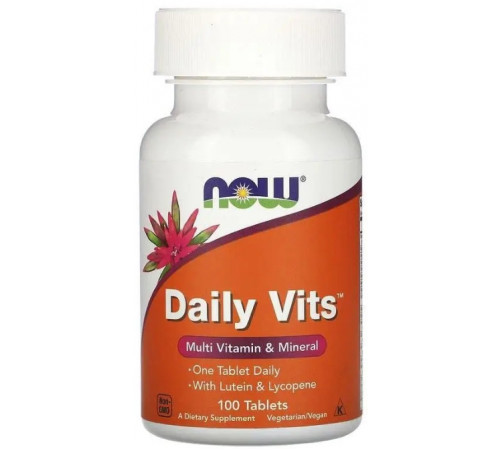 Мультивитамины и минералы Now Foods Daily Vits 100 таб