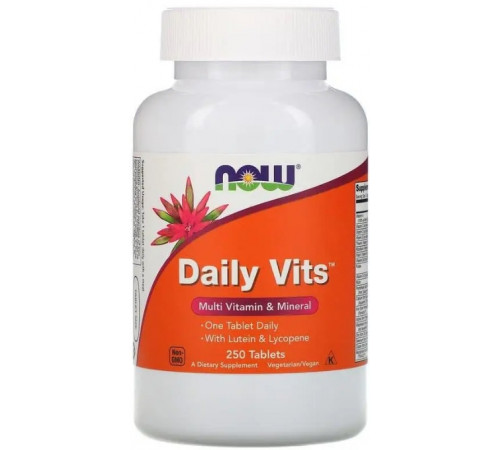 Мультивітаміни і мінерали Now Foods Daily Vits 250 таб