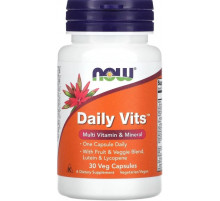 Мультивітаміни та мінерали Now Foods Daily Vits 30 вег капс